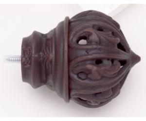 Crown Palace Finial With Plug - 777 - Rust